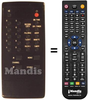 Replacement remote control SR 70 S