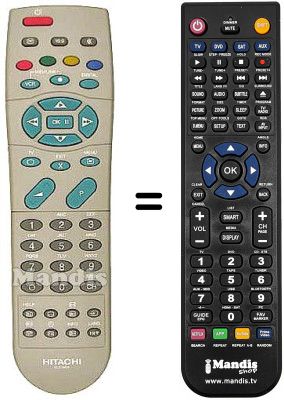 Replacement remote control Hitachi 32 PD 2100