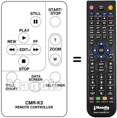 Replacement remote control CRM-K3