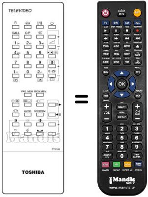 Replacement remote control CT-9186
