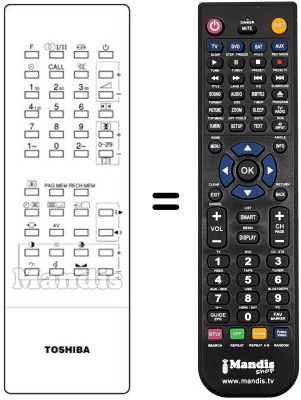 Replacement remote control CT-9296
