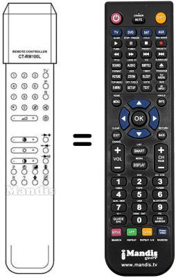 Replacement remote control CT-RM 100 L