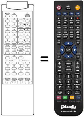 Replacement remote control Samsung CB 5325 W