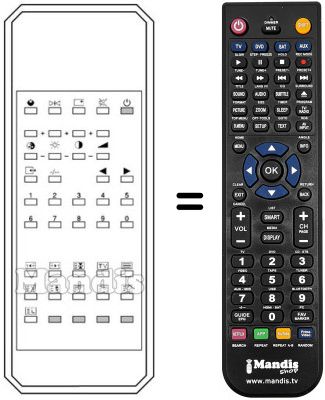 Replacement remote control Karcher CTV 4920 Replacement remote control Karcher CTV 4920