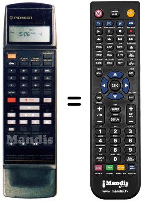 Replacement remote control CU-VR 014