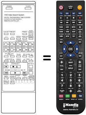 Replacement remote control DAEW97P1R11L00