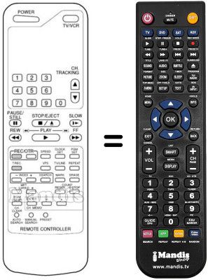 Replacement remote control Crown DRV 4369 D