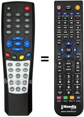 Replacement remote control DIKOM DVBT 9004