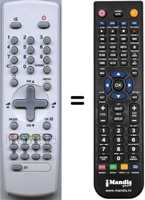 Gleichwertige Fernbedienung Daewoo DTY 28A8S