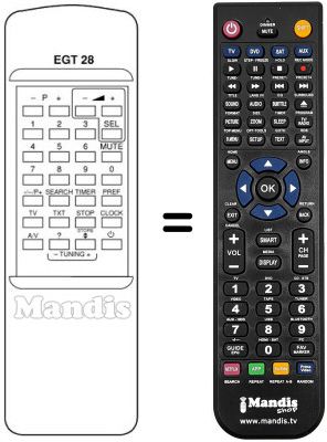 Replacement remote control RC 0342