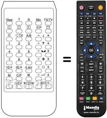 Replacement remote control INFRARED 99 / 30 STEREO