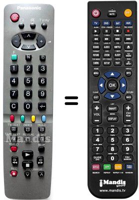 Replacement remote control Panasonic TX-14B4 TC / B