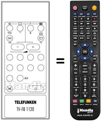 Replacement remote control FB 1120