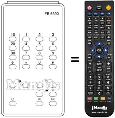 Replacement remote control FB 639