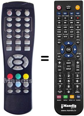 Replacement remote control Adb I-CAN 200 T