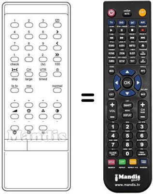 Replacement remote control INFRARED 1030T