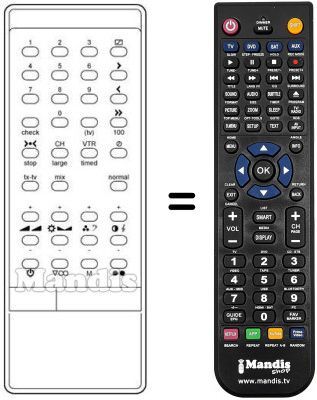 Replacement remote control INFRARED 1060TS