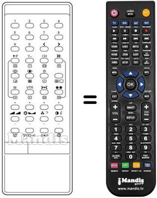 Replacement remote control INFRARED 2060S