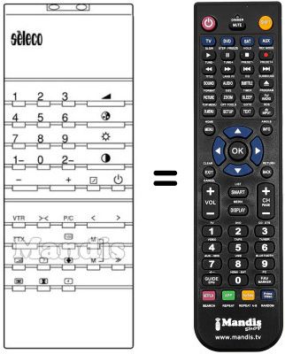 Replacement remote control INFRARED 30 M