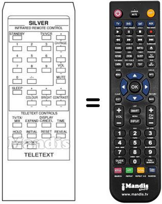 Replacement remote control INFRARED REMOTE CONTROL Replacement remote control INFRARED REMOTE CONTROL