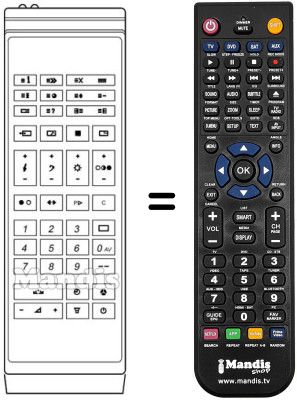 Replacement remote control IRS 1