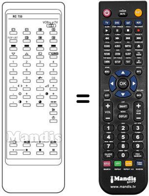 Replacement remote control JXHD