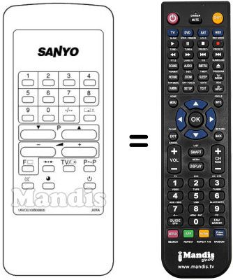 Replacement remote control 1AV0U10B00800