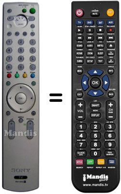 Replacement remote control Sony KE-P42 XS1
