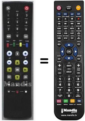 Replacement remote control RC 662