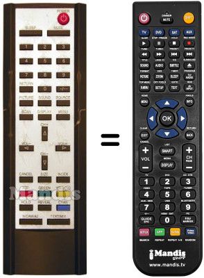 Replacement remote control AVIOUS LD 2001 NT