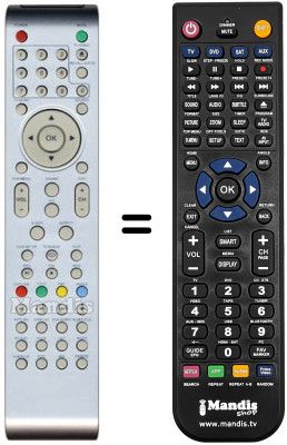 Gleichwertige Fernbedienung AKIRA LCT-B08TDU19H