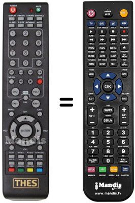 Gleichwertige Fernbedienung THES LTW 15W80KL