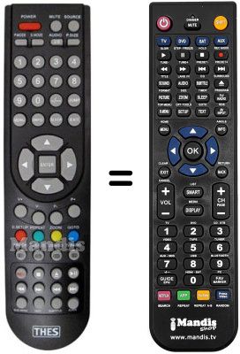 Replacement remote control DIKOM M91