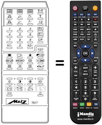 Replacement remote control MECATRON 7517