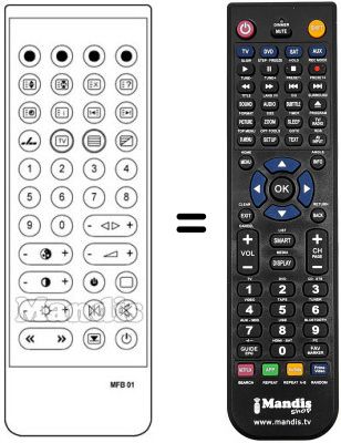 Gleichwertige Fernbedienung MFB-01