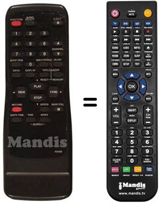 Gleichwertige Fernbedienung Funai 19A-624