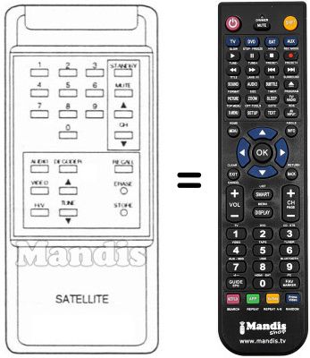 Replacement remote control ODE 540