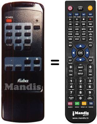 Replacement remote control ODR 645