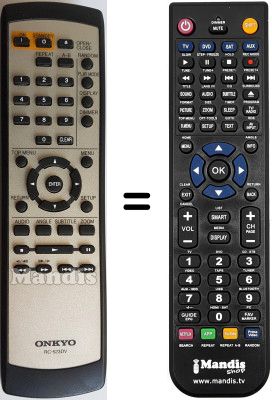 Replacement remote control RC-523 DV