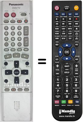 Gleichwertige Fernbedienung EUR 7615KPO