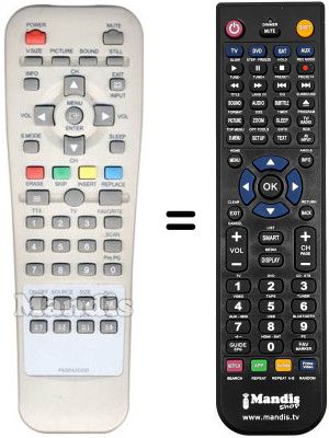 Gleichwertige Fernbedienung Daewoo PDP 42 NESI-T1