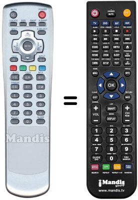 Gleichwertige Fernbedienung Daewoo PDP 42 NEBL-V7 Gleichwertige Fernbedienung Daewoo PDP 42 NEBL-V7