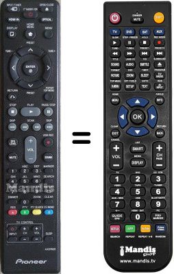 Replacement remote control Pioneer XV-BD 918 FSW