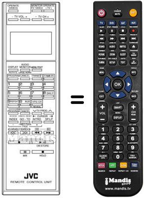 Replacement remote control PQ 10543 BM