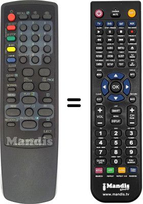 Gleichwertige Fernbedienung Daewoo DVS 20 FBT