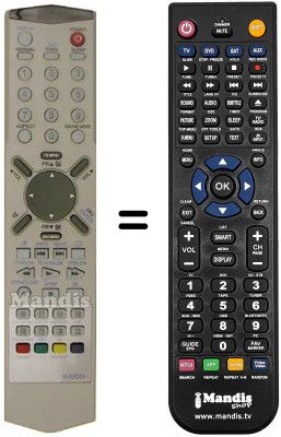 Gleichwertige Fernbedienung Daewoo DDT 14 H9 Gleichwertige Fernbedienung Daewoo DDT 14 H9