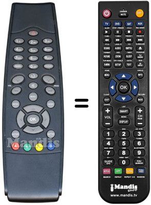 Gleichwertige Fernbedienung LENSON LD 8000