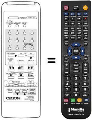 Gleichwertige Fernbedienung 076G044180