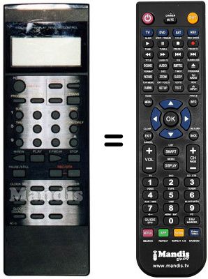 Gleichwertige Fernbedienung Orion VH 2491 HS