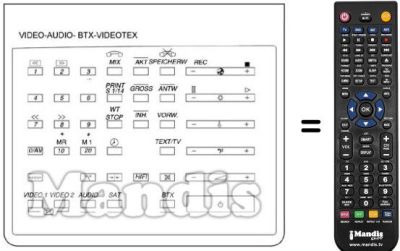 Gleichwertige Fernbedienung RC-F311